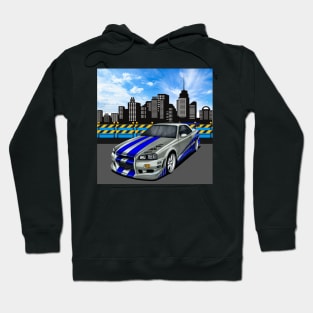 Paul walker's Skyline GTR Hoodie